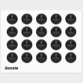 Zelfgekweekte tuin Verse biologische koriander lab Ronde Sticker (Vel)