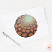 Zelfgelijkende cellulaire resonantie ronde sticker (Envelop)