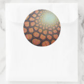 Zelfgelijkende cellulaire resonantie ronde sticker (Tas)