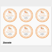 Zelfgemaakt abrikozenchutney pot-etiket ronde sticker (Vel)