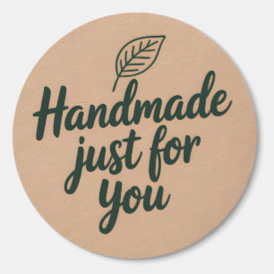 Zelfgemaakt Alleen voor Jou Sticker – Minimalistis