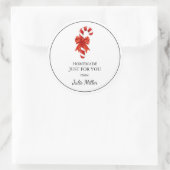 Zelfgemaakt alleen voor u kerst snoep rieten label (Tas)