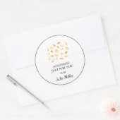 Zelfgemaakt alleen voor u sesamzaadlabel ronde sticker (Envelop)