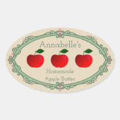 Zelfgemaakt Apple Butter Label (Voorkant)