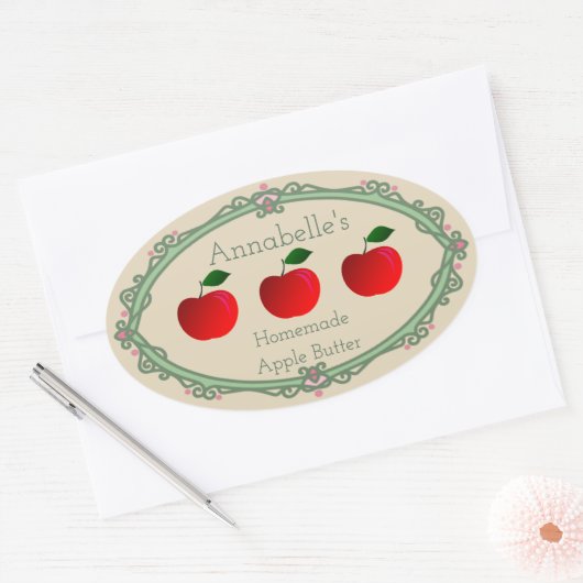Zelfgemaakt Apple Butter Label (Envelop)