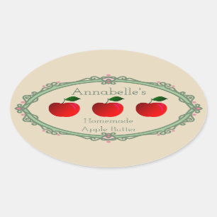 Zelfgemaakt Apple Butter Label