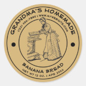 Zelfgemaakt Baked Goods Label Sjabloon (Voorkant)