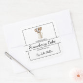 Zelfgemaakt bakken koken vierkant label (Envelop)