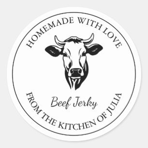 Zelfgemaakt Beef Jerky Label