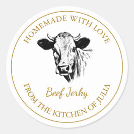 Zelfgemaakt Beef Jerky Label