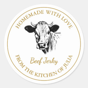 Zelfgemaakt Beef Jerky Label