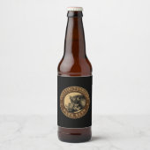 Zelfgemaakt Bierlabel Boars Head Sjabloon Bier Etiket (Voorkant)
