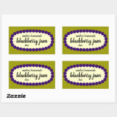 Zelfgemaakt BlackBerry Jam Jar Label (Vel)