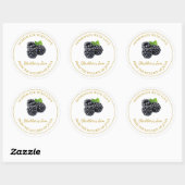 Zelfgemaakt BlackBerry Jam Label | Wit (Vel)