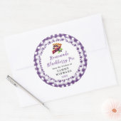 Zelfgemaakt BlackBerry taart voedsellabel Ronde Sticker (Envelop)