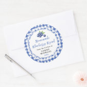 Zelfgemaakt Blauwbesenbrood Etiket (Envelop)