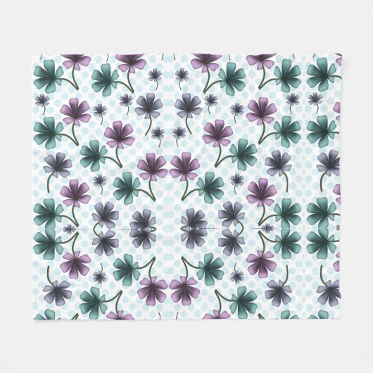 Zelfgemaakt bloemenpatroon deken (Voorkant (Horizontaal))