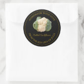 Zelfgemaakt bloemkool augurk label | Zwart (Tas)