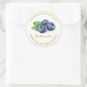 Zelfgemaakt Blueberry Jam Label | Wit (Tas)