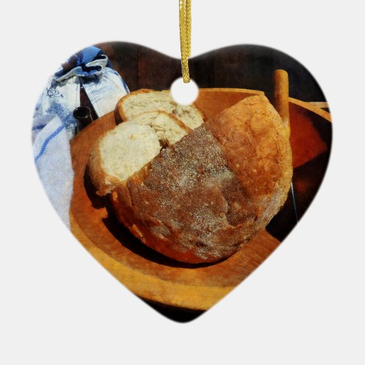 Zelfgemaakt Brood Keramisch Ornament (Voorkant)