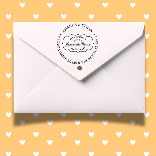 Zelfgemaakt brood Thema Zelfinktende Stempel