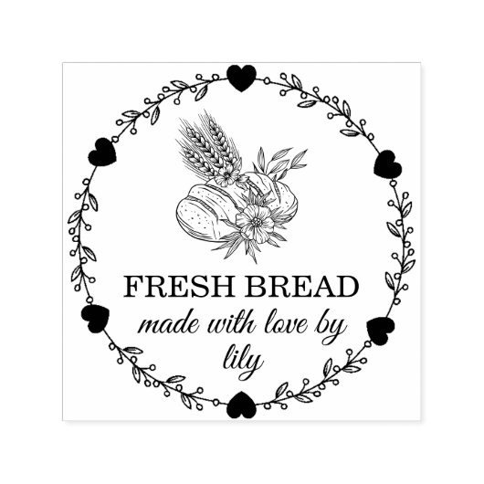 Zelfgemaakt Brood Zelfinktende Stempel (Design)