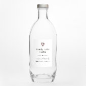 Zelfgemaakt Candy Cane Wodka Fles Gift Label Voedselcontainer Etiket