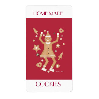 Zelfgemaakt cookielabel © 2011 M. Martz Etiket