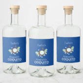 Zelfgemaakt Coquito Recept Zakelijk Branding Likeurfles Etiket (Flessen)