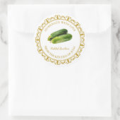  Zelfgemaakt courgette augurk label l wit (Tas)