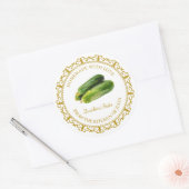  Zelfgemaakt courgette pesto label l wit (Envelop)