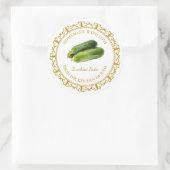  Zelfgemaakt courgette pesto label l wit (Tas)