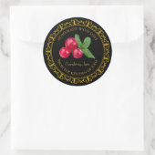  Zelfgemaakt Cranberry Jam Label L Zwart (Tas)