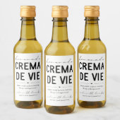 Zelfgemaakt Crema de Vie Eggnog flesetiket Wijn Etiket (Flessen)