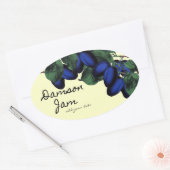 Zelfgemaakt Damson Jam label (Envelop)