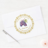 Zelfgemaakt druivenjam Label L Wit (Envelop)