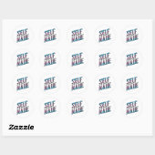 Zelfgemaakt en Trans Ronde Sticker (Vel)