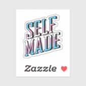 Zelfgemaakt en Trans Sticker (Vel)