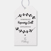 Zelfgemaakt eten DIY vakantie moderne chique gastv Cadeaulabel (Voorkant)