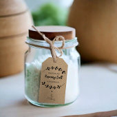 Zelfgemaakt eten DIY vakantie moderne chique gastv Cadeaulabel