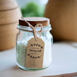 Zelfgemaakt eten DIY vakantie moderne chique gastv Cadeaulabel