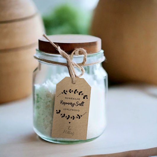 Zelfgemaakt eten DIY vakantie moderne chique gastv Cadeaulabel