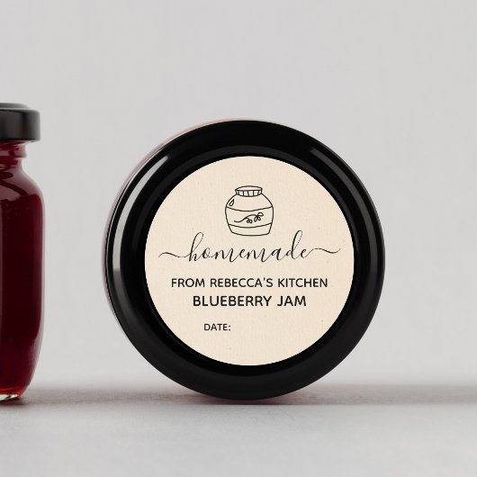 Zelfgemaakt Faux Cream papier | label voor jamcons