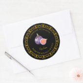 Zelfgemaakt Fig Jam Label L Zwart (Envelop)