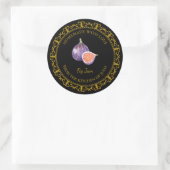 Zelfgemaakt Fig Jam Label L Zwart (Tas)