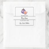 Zelfgemaakt Fig Jam Square Label (Tas)