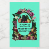  Zelfgemaakt gemengd fruit bewaart Sjabloon Voedselcontainer Etiket (Enkel label)