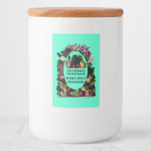  Zelfgemaakt gemengd fruit bewaart Sjabloon Voedselcontainer Etiket (Voorkant)