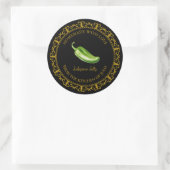  Zelfgemaakt Jalapeno Jelly Label L Zwart (Tas)