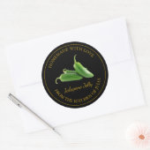 Zelfgemaakt Jalapeno Jelly Label | Zwart (Envelop)
